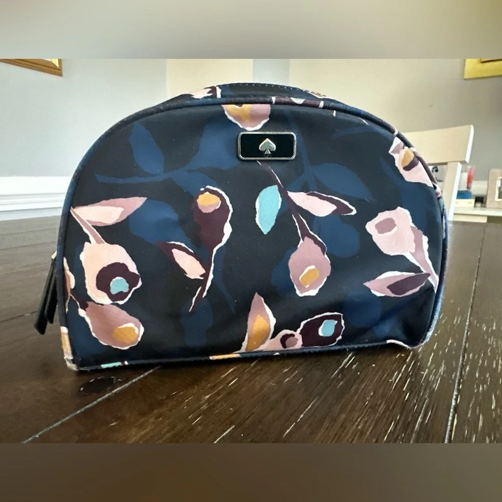 Kate Spade Dawn Paper Rose medium dome cosmetics bag